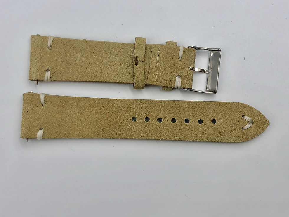 Thumbnail: Vintage Suede Leather - Hand MadeTan