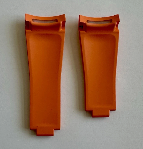 Thumbnail: 20mm ORANGE Caoutchouc rubber Strap 40mm ROLEX SeaDweller Deployment