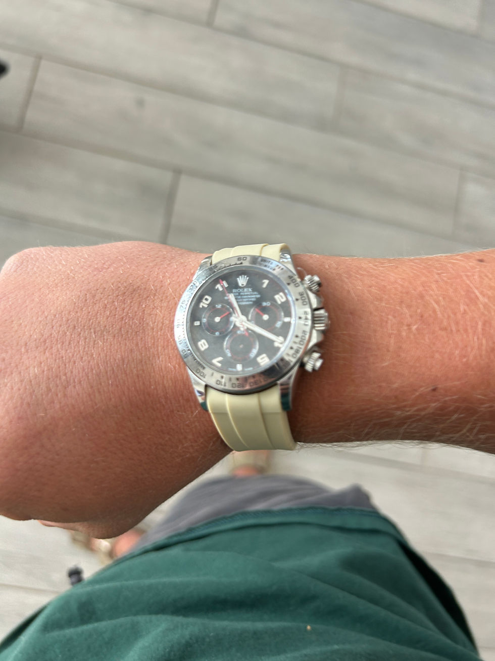 Thumbnail: 20mm TAN Vulcanized Rubber Strap OMEGA SPEEDMASTER