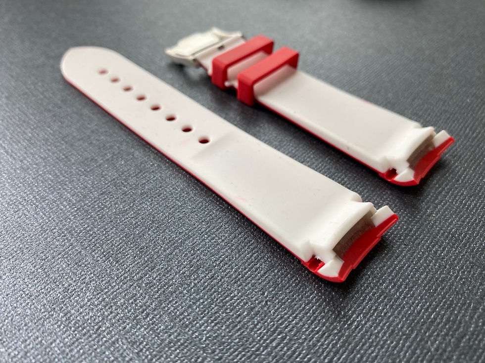 Thumbnail: 20mm RED/GRAY Vulcanized Rubber for Yachtmaster 