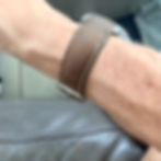 Thumbnail:  20mm BROWN Nubuck leather fitted curved strap seamlessly  Rolex 