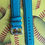 Thumbnail: Light Blue Sailcoth strap Gold stitch