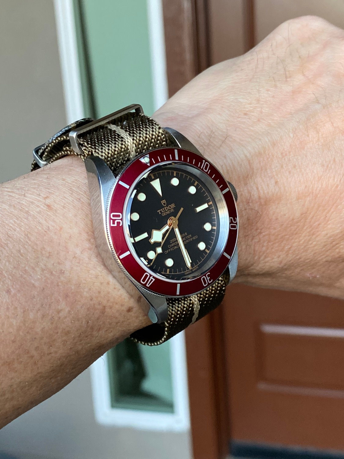 TUDOR NATO strap (Light Brown & Tan)