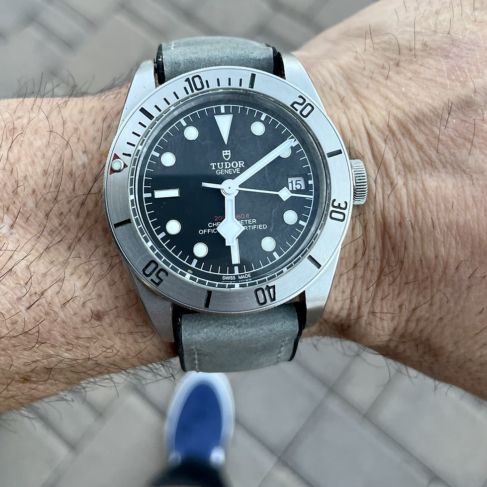 Thumbnail: Waterproof GRAY Full Grain leather with a rubber base 