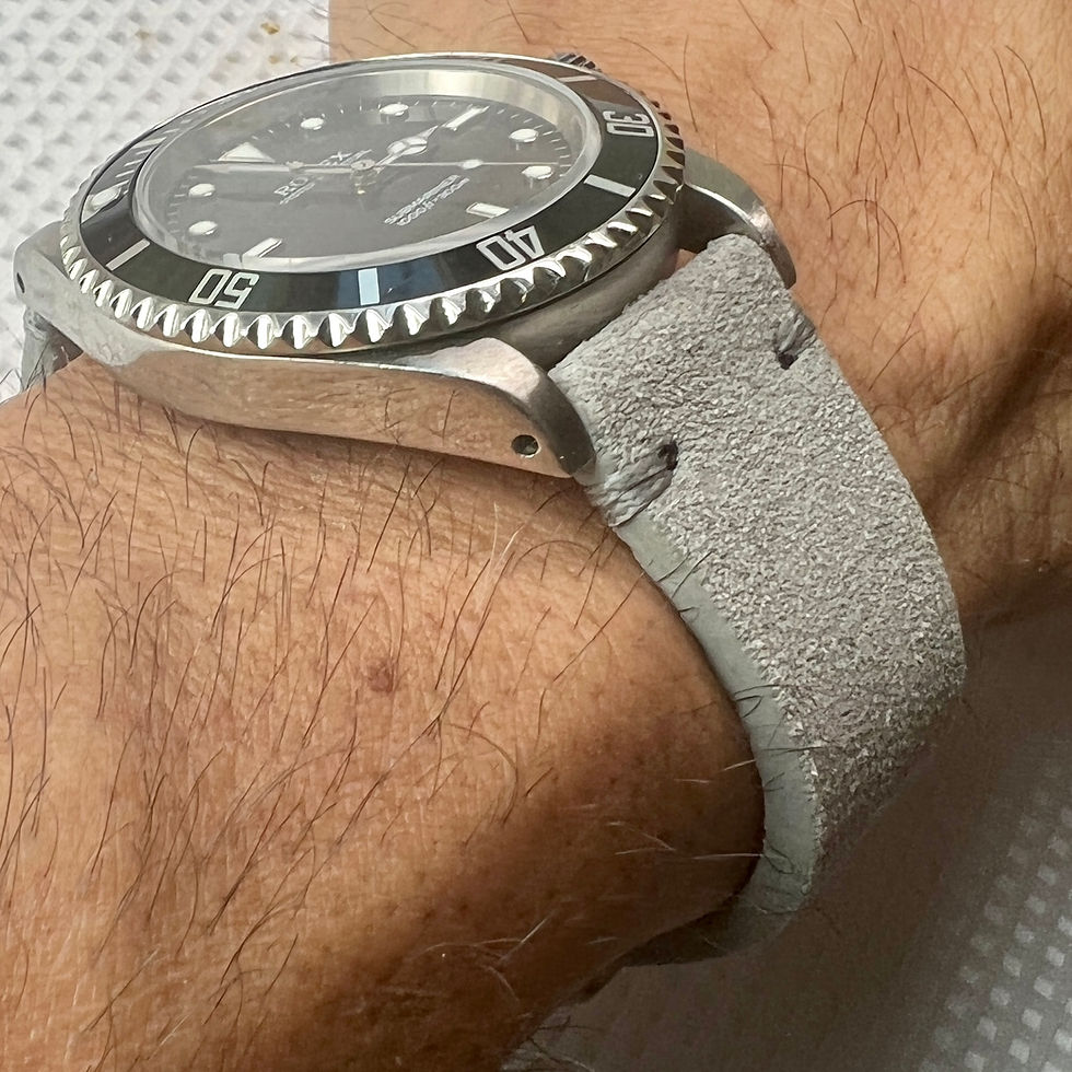 Thumbnail: Light GRAY suede GRAY strap