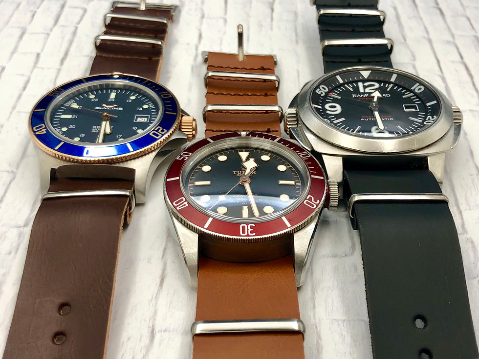 Thumbnail: Black Leather Nato
