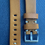 Thumbnail: 20mm Lt. BROWN crazy horse leather vintage strap WHITE stitch 