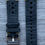 Thumbnail: BLACK Thick, Crazy Horse Leather Racing watch strap OLIVE Stitch
