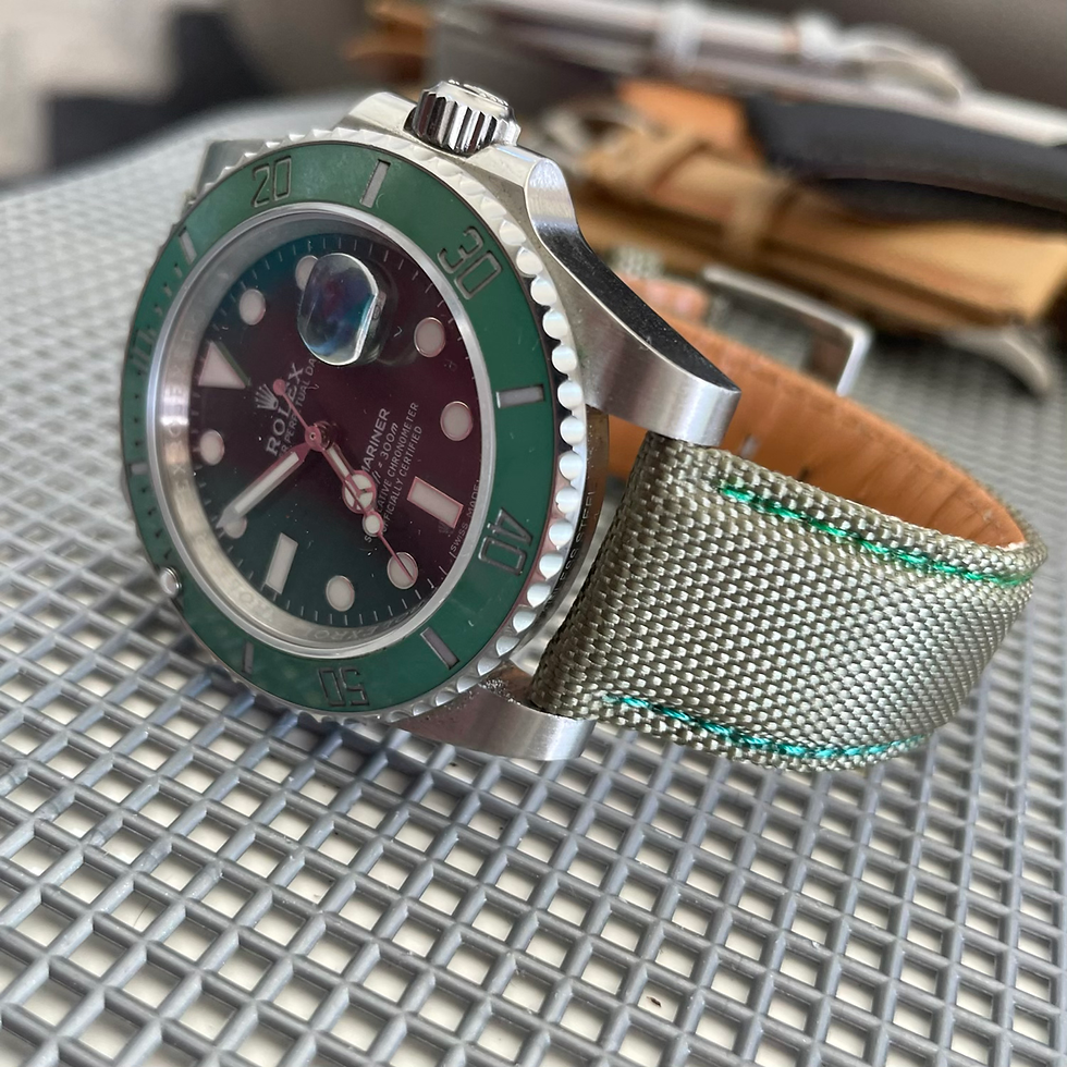 Thumbnail: OLIVE GREEN sailcloth GREEN stitch
