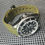 Thumbnail: 20mm Crocodile GREEN Vulcanized rubber strap for Rolex watches