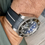 Thumbnail: 21mm Black Vulcanized Rolex Rubber Strap WHITE stripe DeepSea