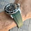 Thumbnail: D - 20mm Dark GREEN Caouthouc Rubber Vulcanized strap for Rolex 