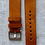 Thumbnail: Burn’t BROWN Crazy Horse leather strap TAN stitch