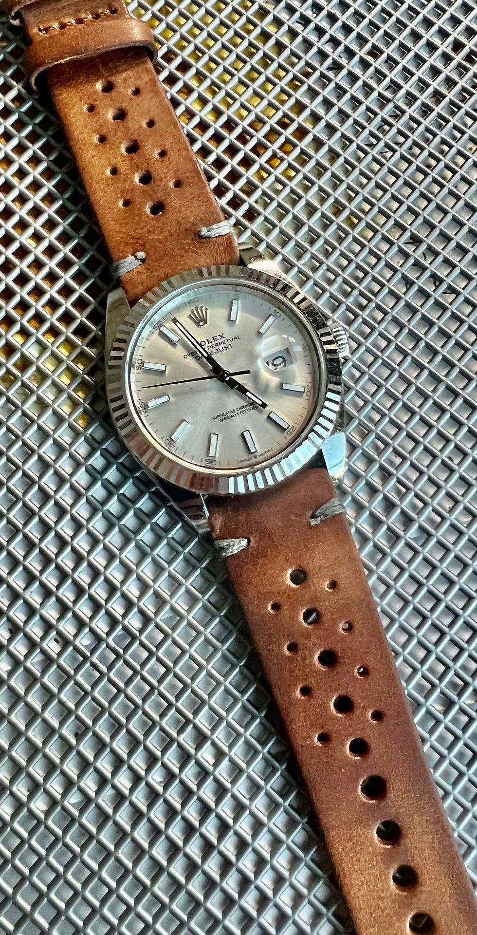 Thumbnail: Oiled & Distressed Brown leather rally strap  
