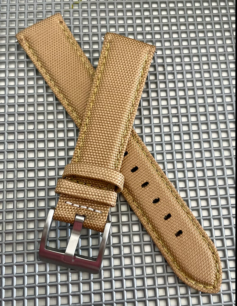 Thumbnail: TAN sailcloth strap TAN stitch