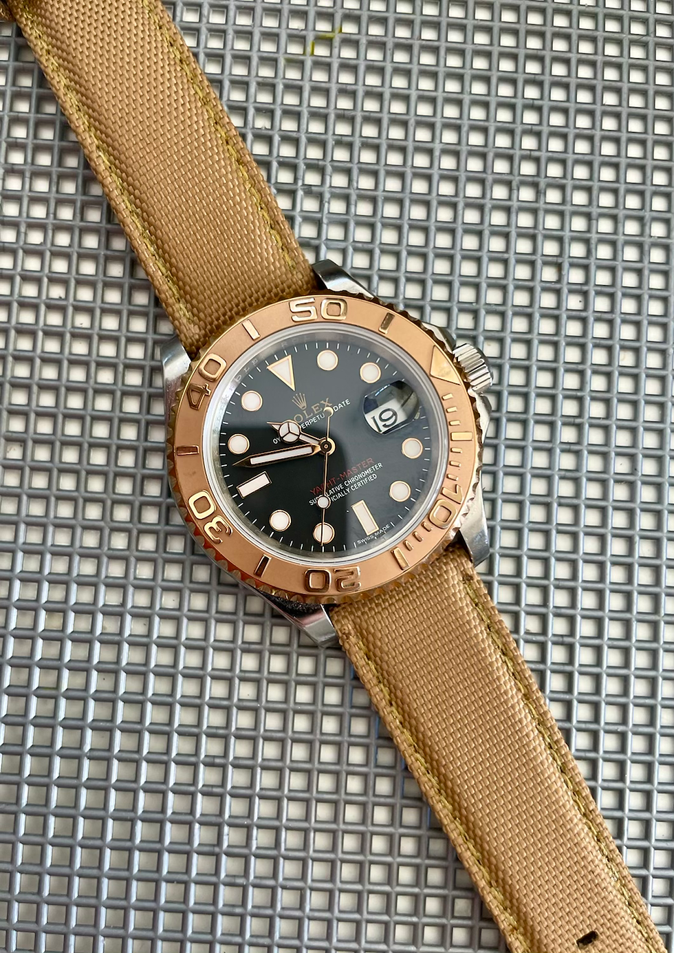 Thumbnail: TAN sailcloth strap TAN stitch