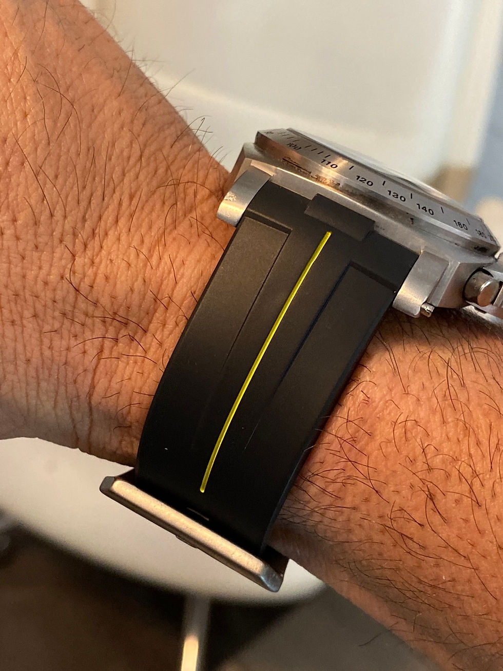 Thumbnail: 24mm Vulcanized Rubber “perfect fit” strap for Panerai Luminor watches