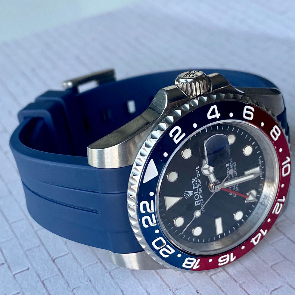 Thumbnail: 20mm Vulcanized Rubber straps for 40mm Rolex watches