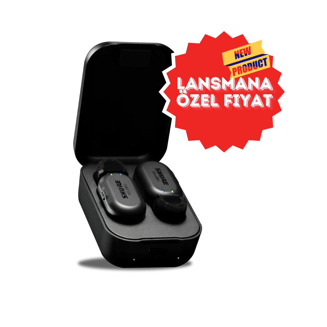 Shure MoveMic Two - TR Garantili İki Kanallı Kablosuz Yaka Mikrofonu