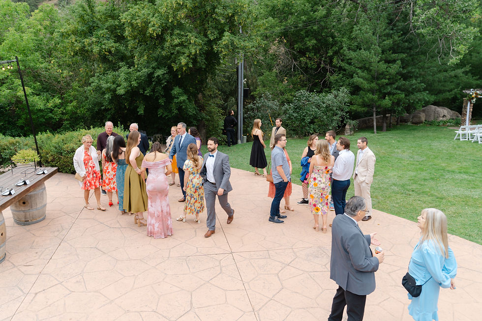 A intimate setting in the mountains of Boulder, Colorado.