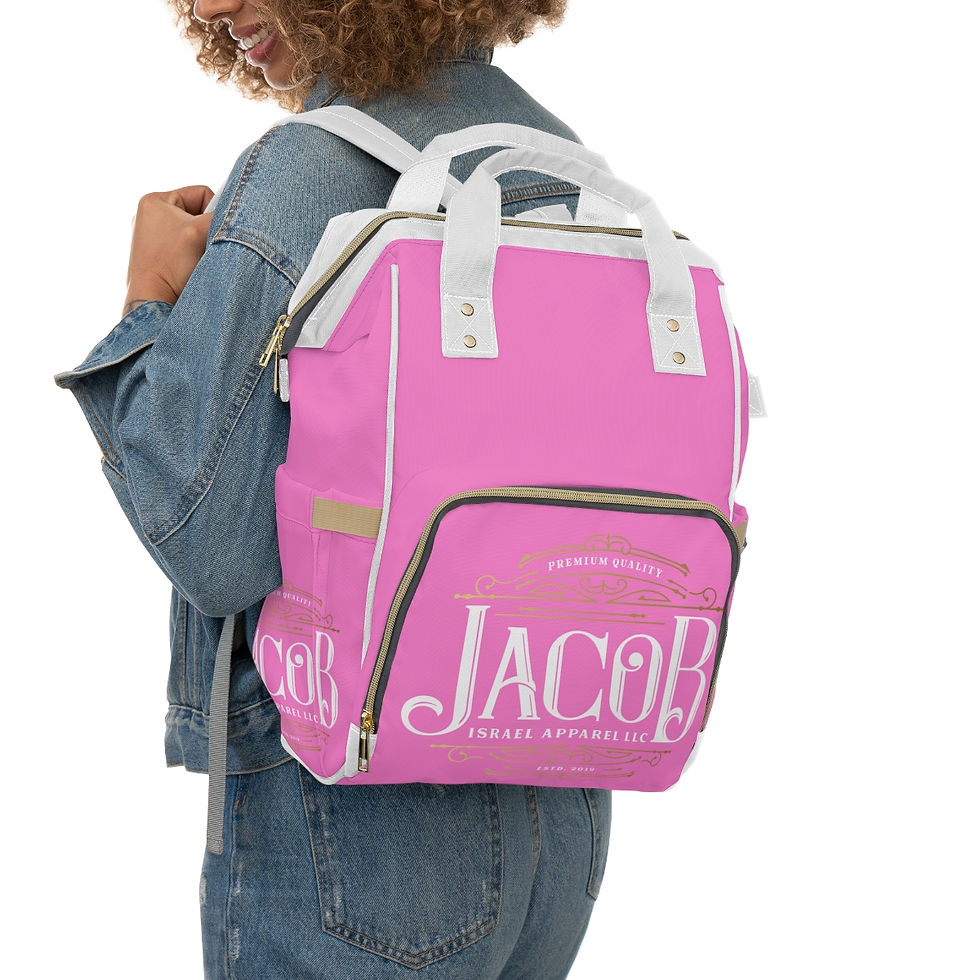 Thumbnail: Pink Jacob Israel Multifunctional Backpack