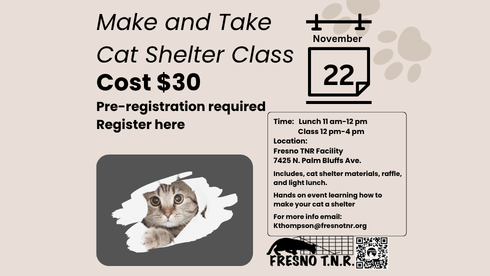 Make and Take Cat Shelter Class