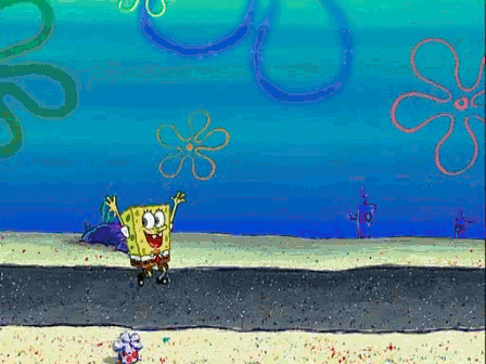 Spongebob running into wall.gif