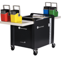 Chromebook cart of computers