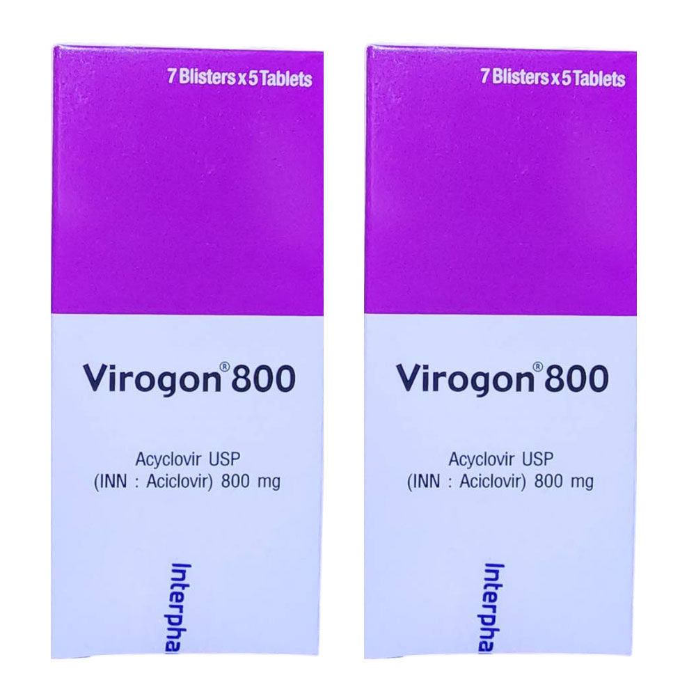 비로곤 /바이로곤 아시클로버 Aciclovir Virogon 800mg 35정 X 2개