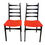 Thumbnail: Set of 4 Italian Mid-Century Modern Ladder-Back Dining Chairs 