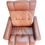 Thumbnail: 1960s Scandinavian Brown Leather Swivel Lounge Chair