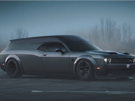 Dodge Challenger Hearse. Let's Get This Over Fast; The Living Have Things To Do.