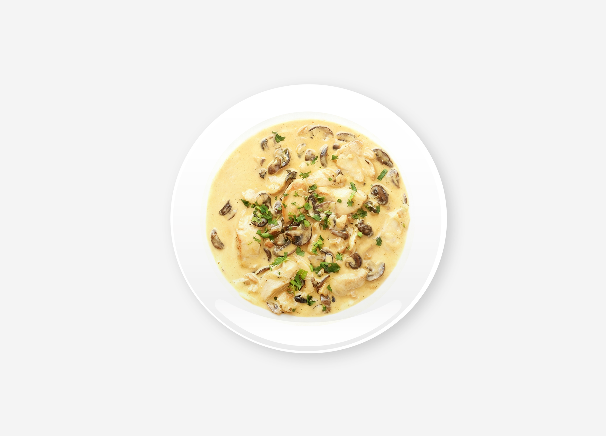 Fricassé de poulet Stroganoff