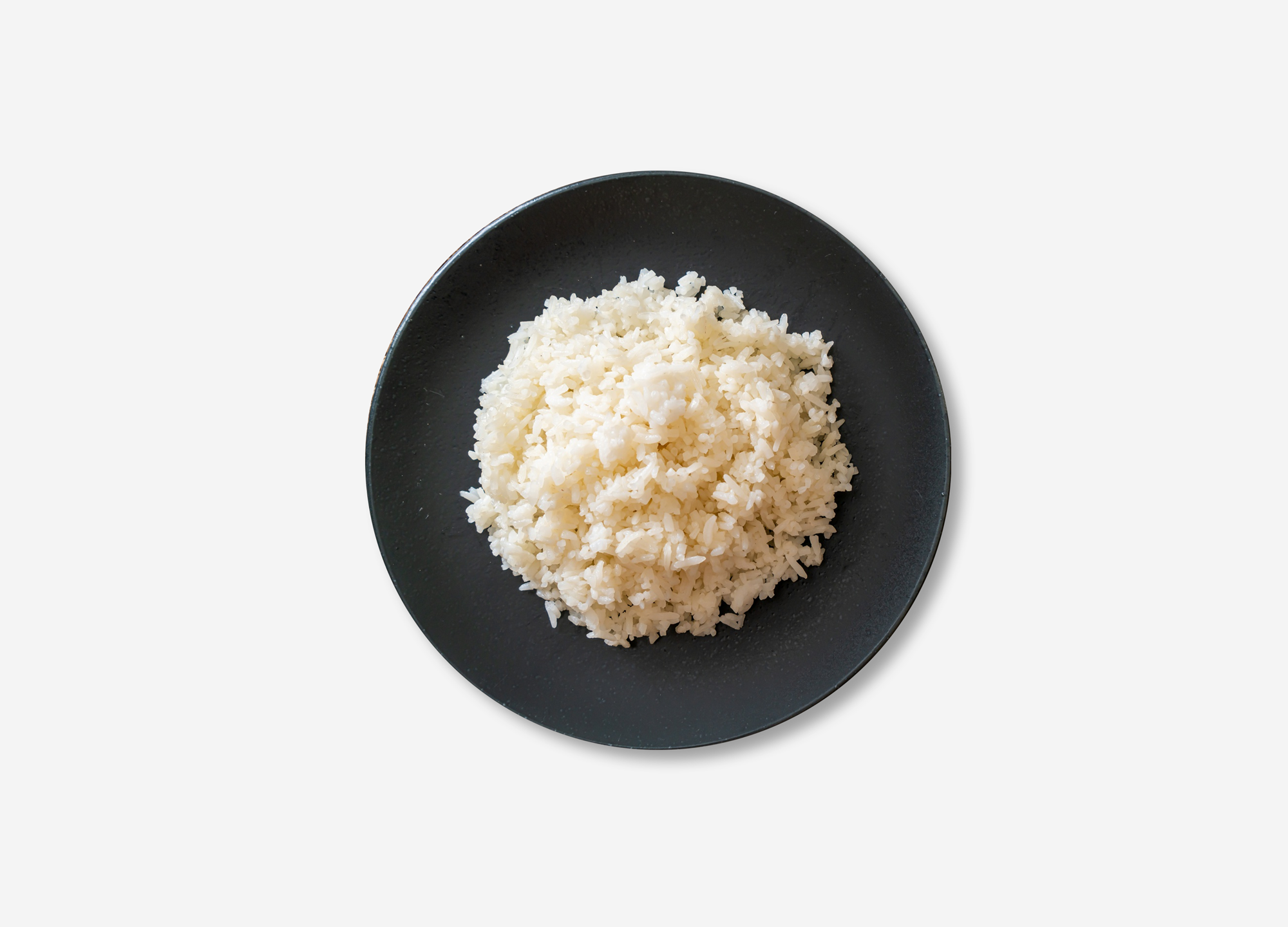Portion de riz blanc
