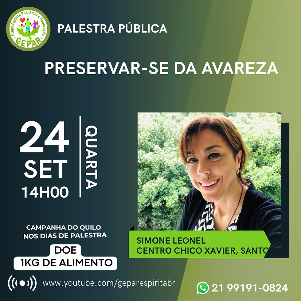 Palestra pública presencial