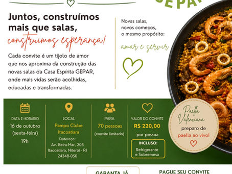 Jantar Beneficente GEPAR — Por um Futuro de Luz 🌿