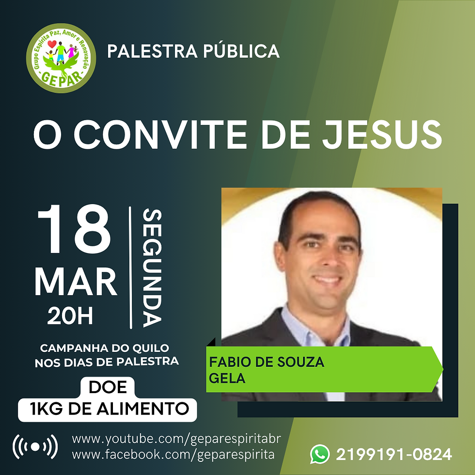 Palestra pública presencial