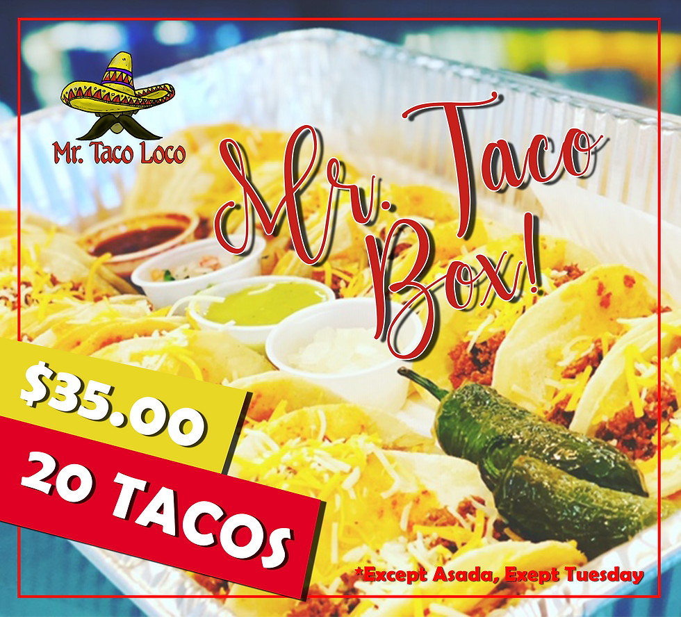 Charola Tacos