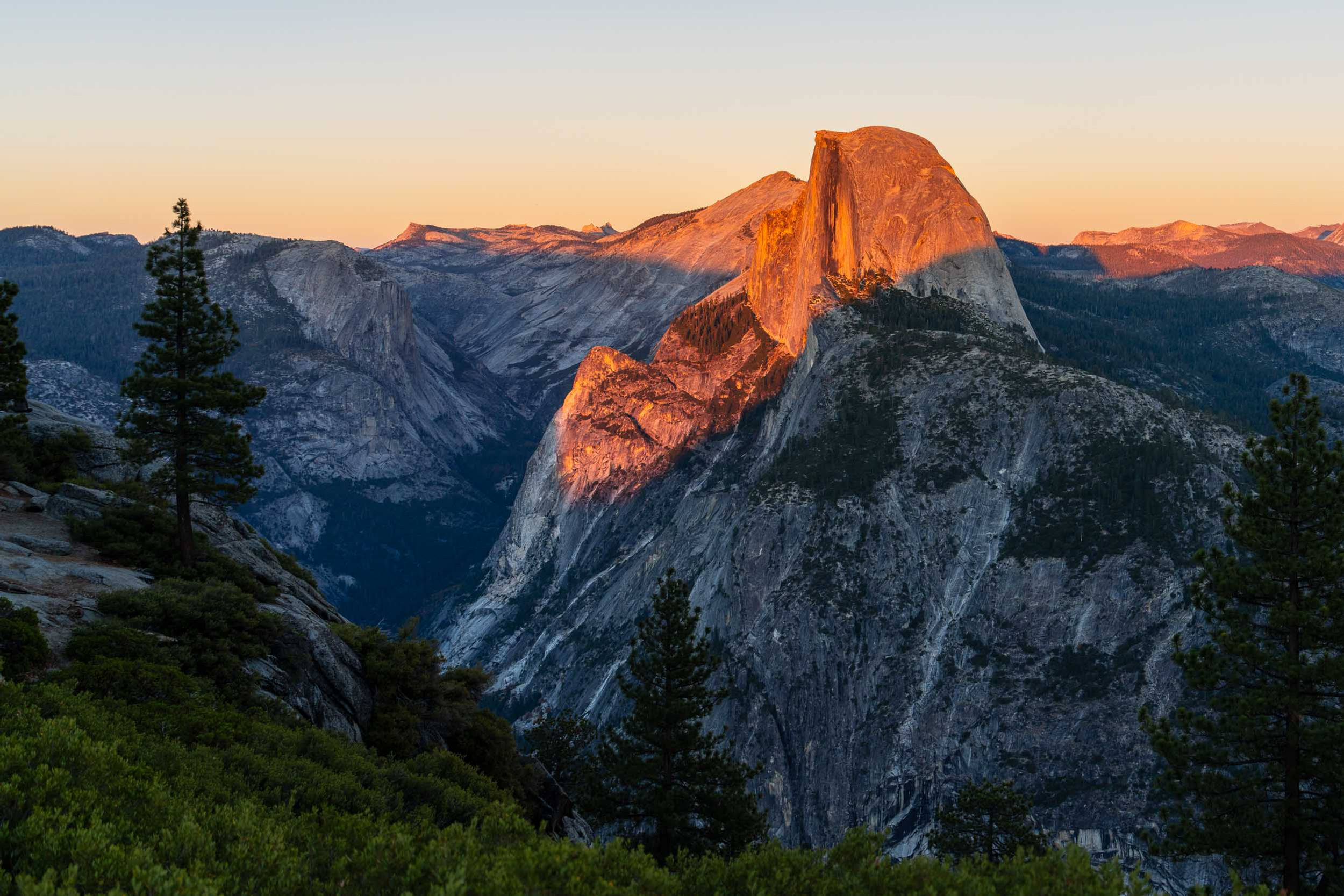 Half Dome at Sunset in Yosemite