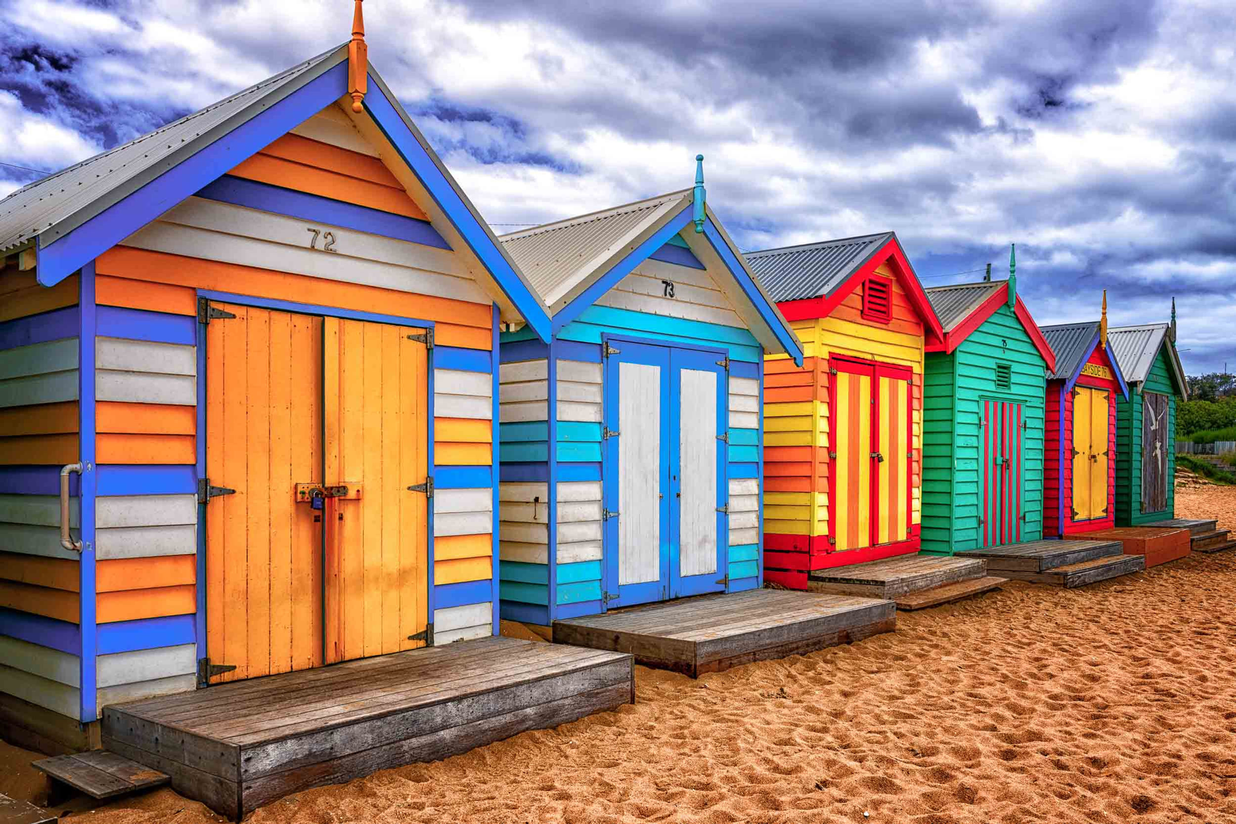 Brighton Beach Bathing Boxes, Australia