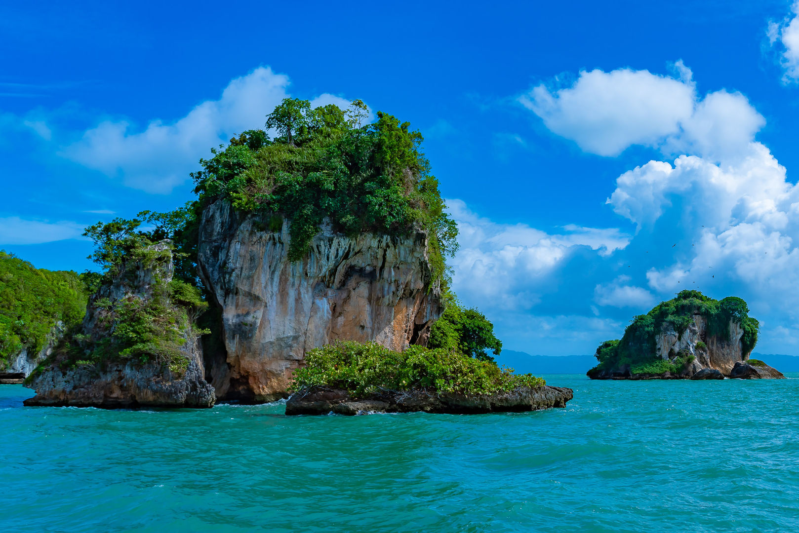 Dramatic Carribean Island Clouds