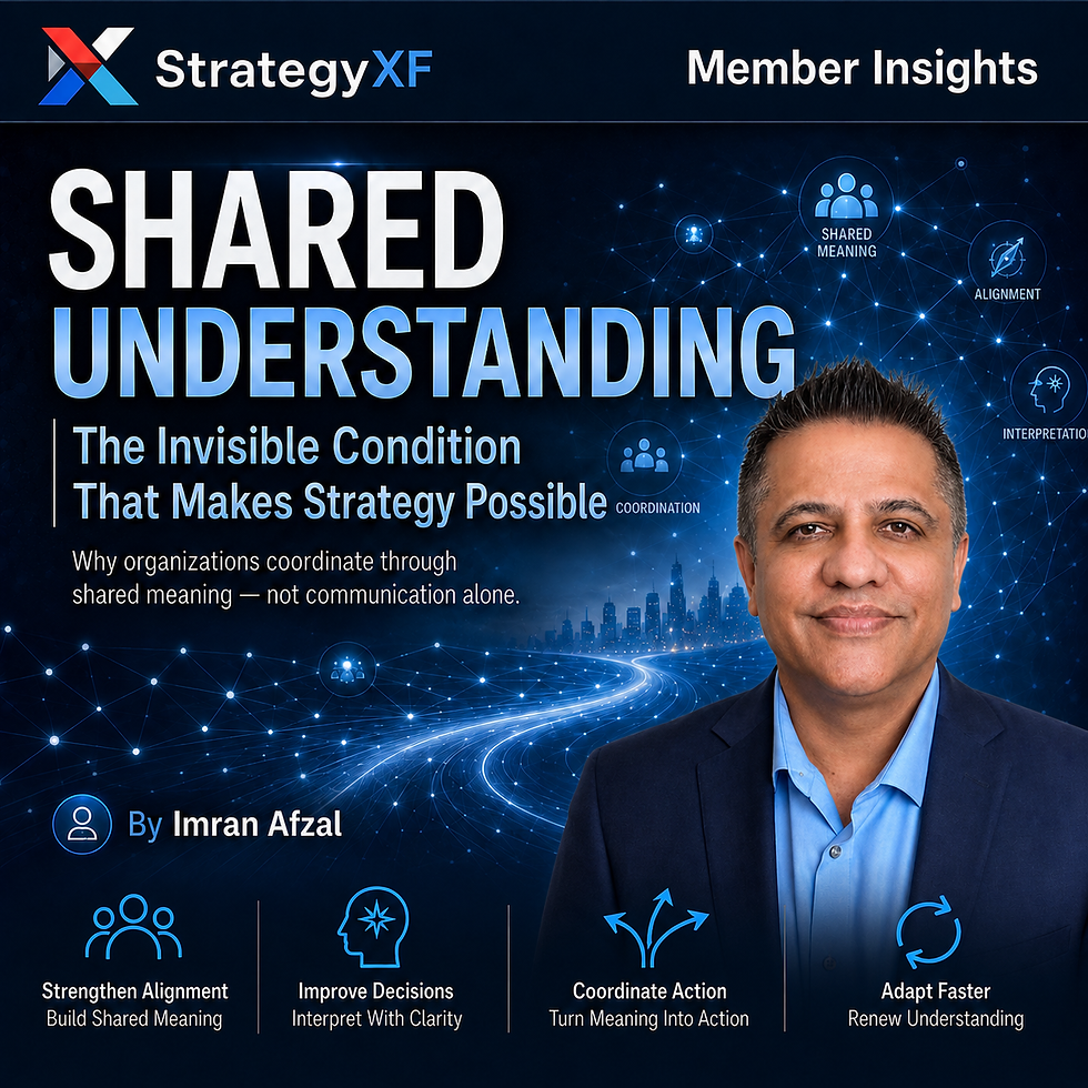 Shared Understanding: The Invisible Condition That Makes Strategy Possible