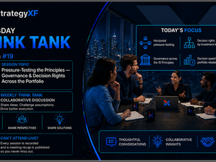 Thursday Think Tank Session 19: Reading the Principles Horizontally — Operating-System Architecture & Decision Rights for Strategy Execution
