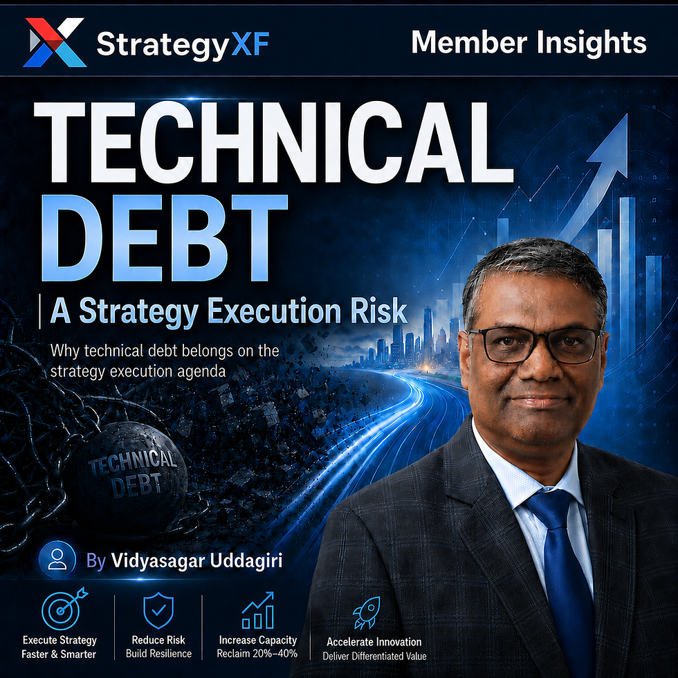 Technical Debt: A Strategy Execution Risk — by Vidyasagar Uddagiri