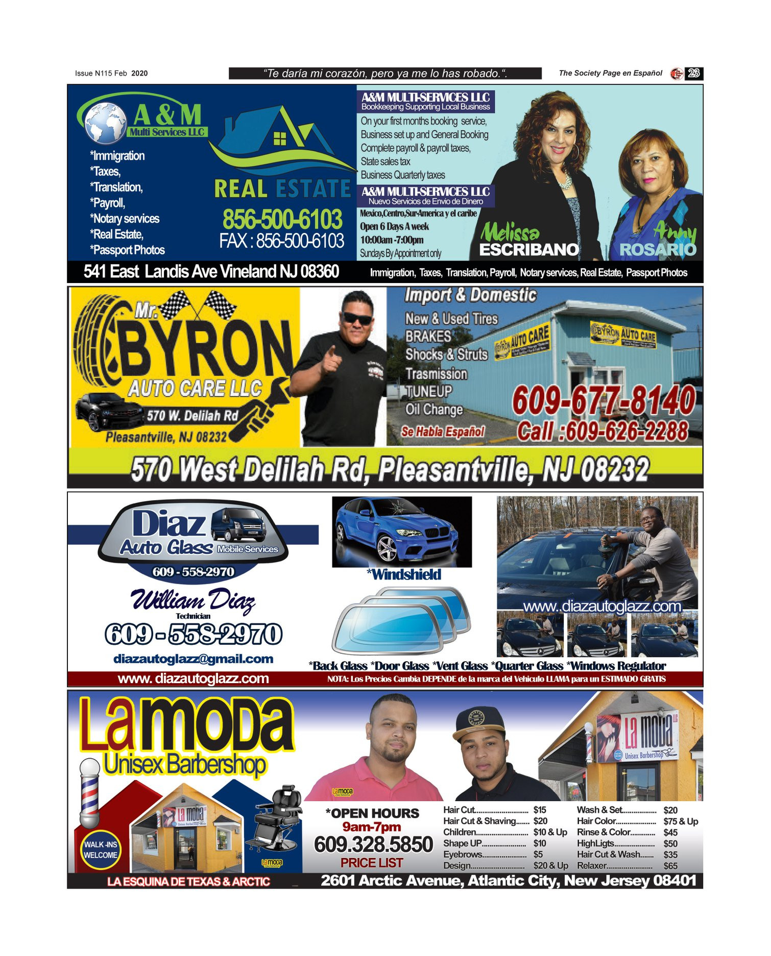 1/4 PAGE Inside Our Publications