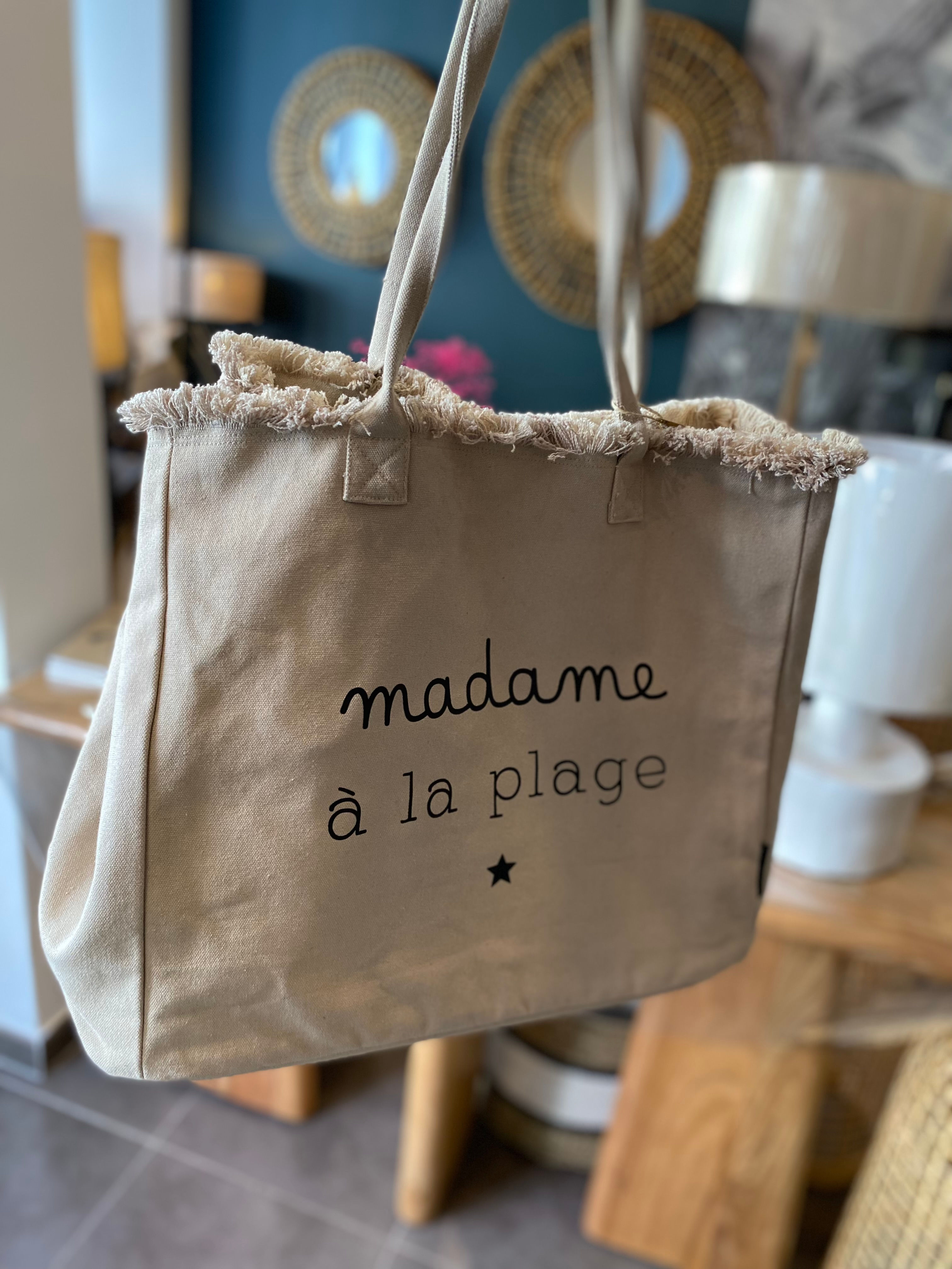 Sac cabas Madame à la plage