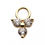 Thumbnail: 14Kt Yellow Gold Trinity with Prong Set Round Charm