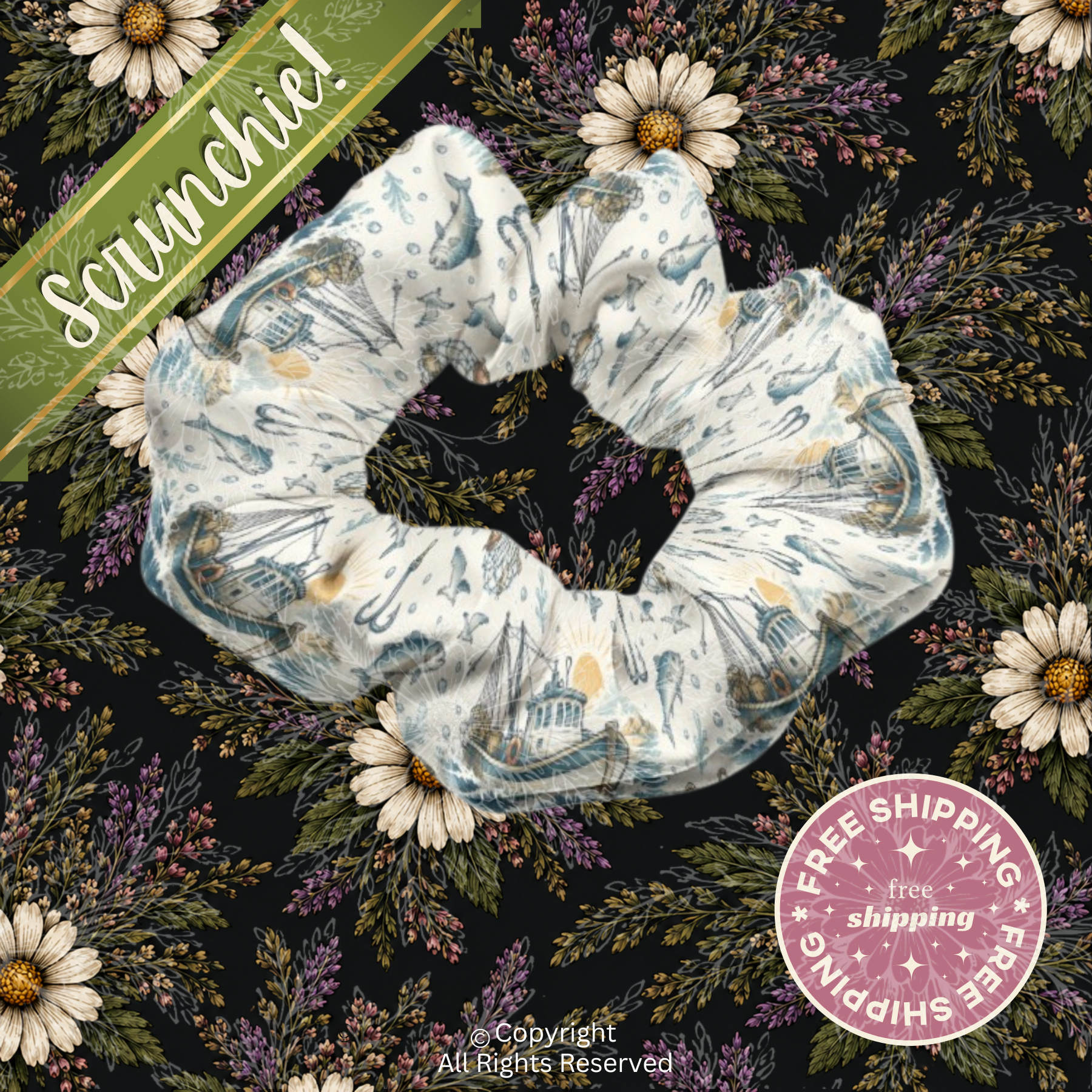 Mark 1:17 Fisher Of Men Scrunchie