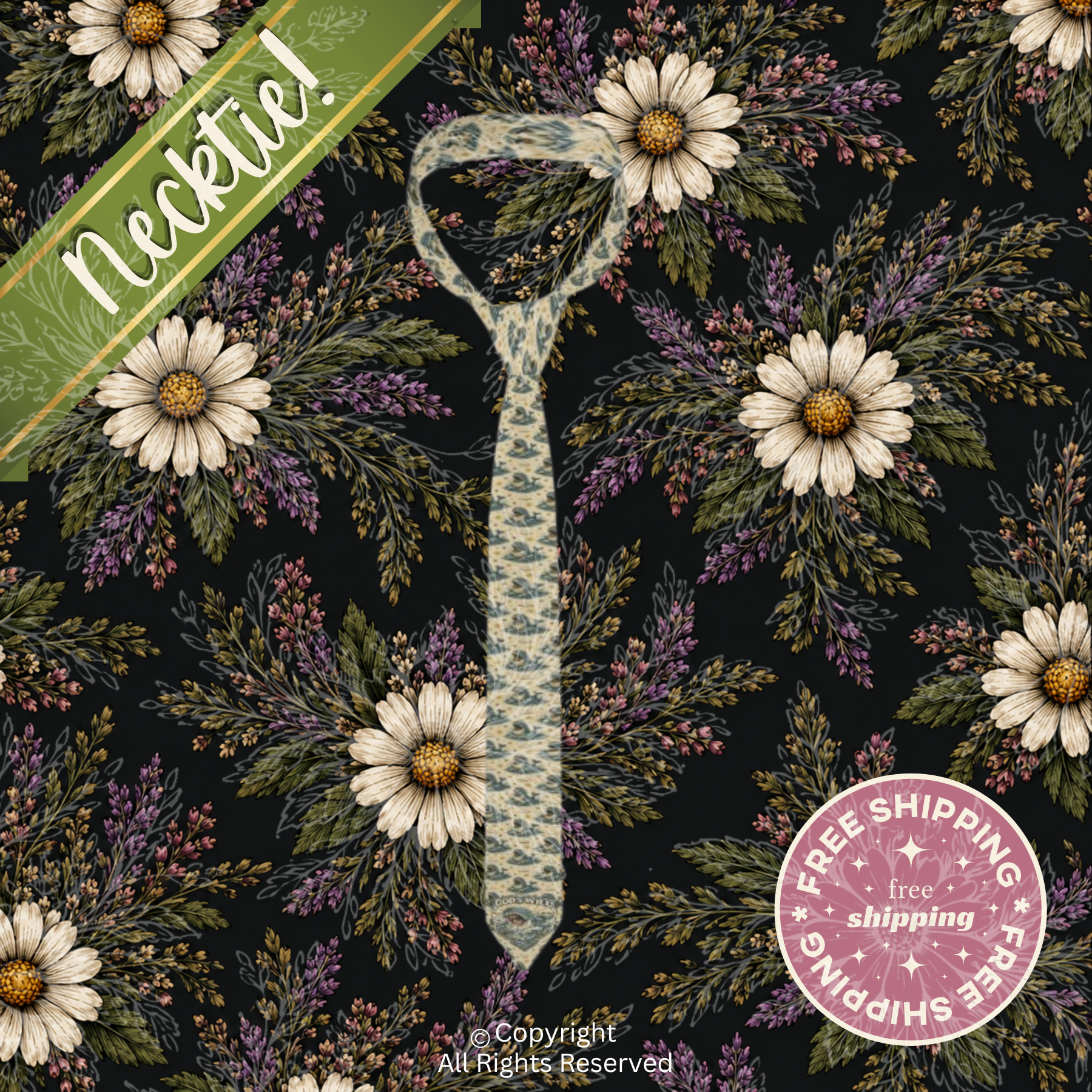 Jonah 1:17 Whale Necktie