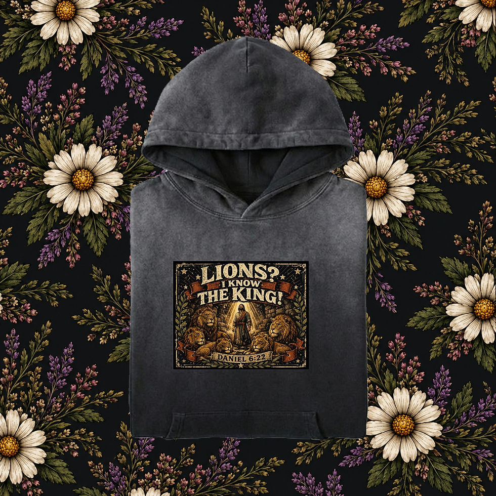 Thumbnail: Daniel 6:22 I Know The King! Vintage Wash Pullover Hoodie